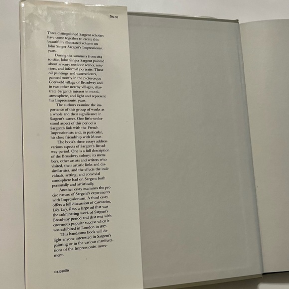 John Singer Sargent Hardback SARGENT AT BROADWAY THE IMPRESSIONIST YEARS - Picture 2 of 16